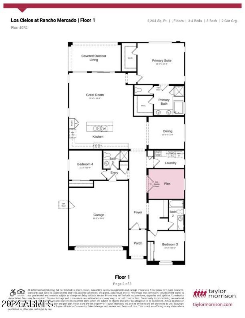 Los Cielos 40R2 floor plan