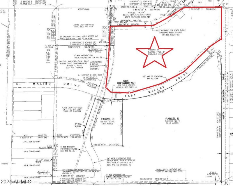 Payson 10 Acres - Parcel Map