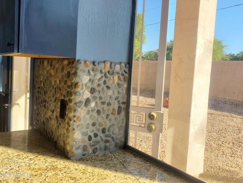 counter and backsplash
