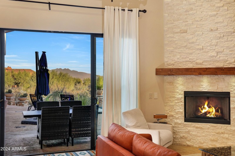 Formal Living Room Fireplace