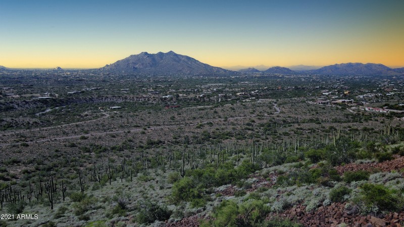 Views South into the Valley at Sunset