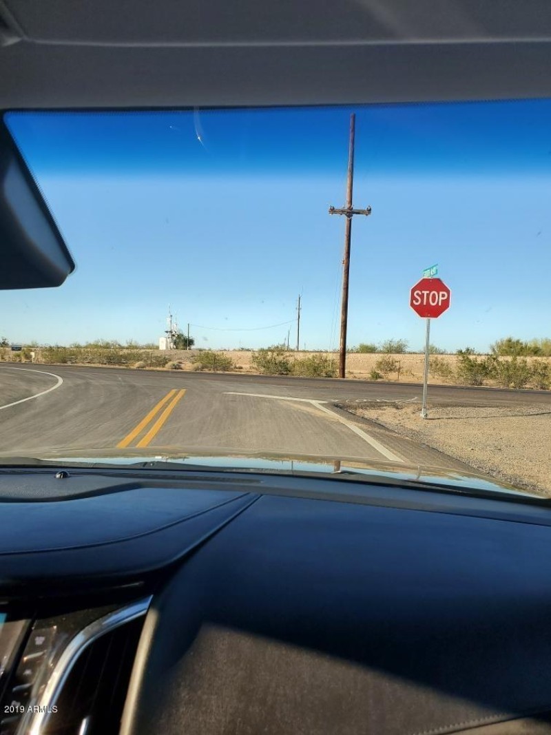 Main intersection leading to land