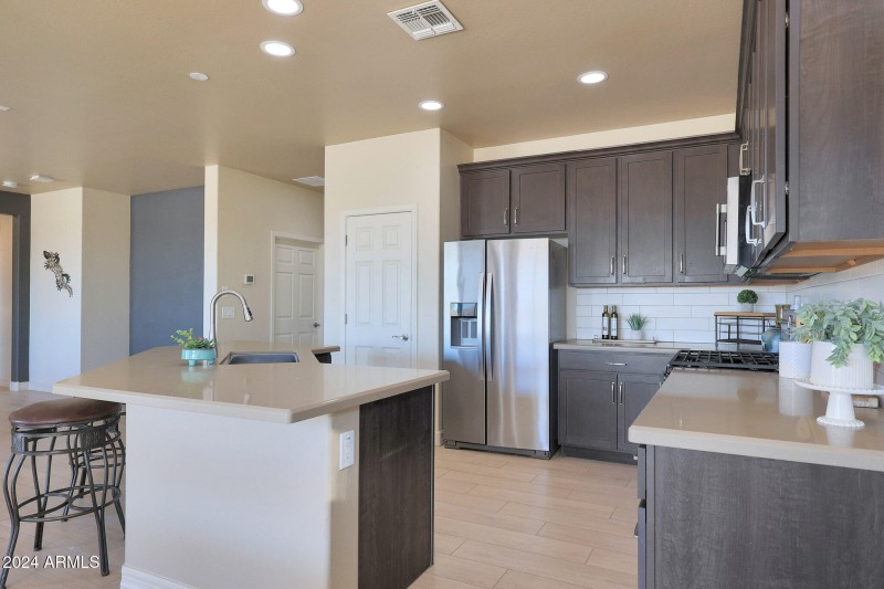 Large Quartz Kitchen Island