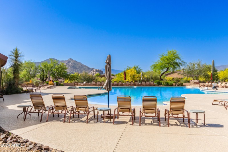 Socialize at the large Community Pool