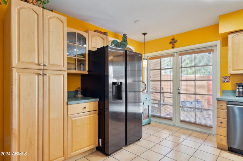 Kitchen with patio access