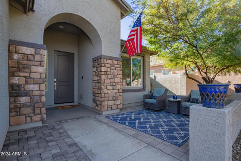 Seller added this front Patio.