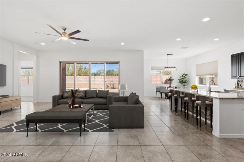 staged living room