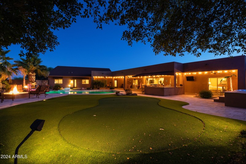 Putting Green and Back Porch