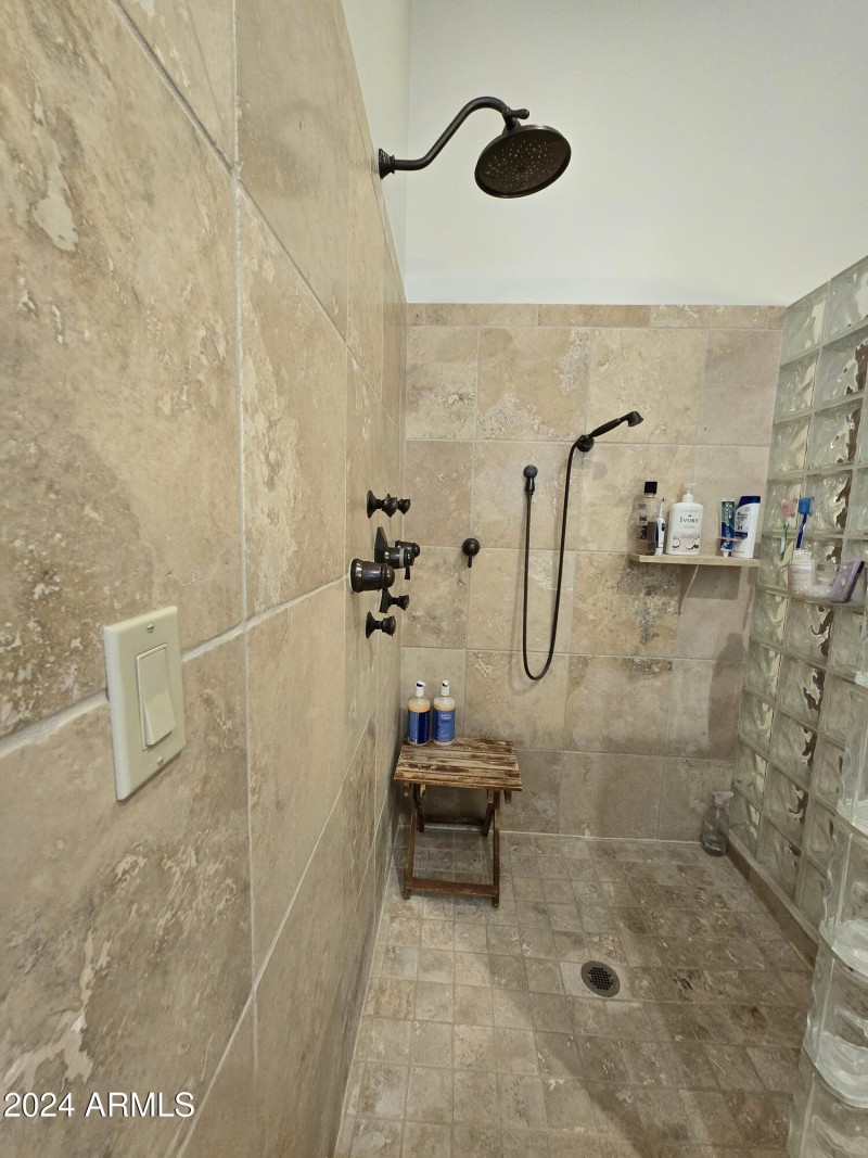 Master shower