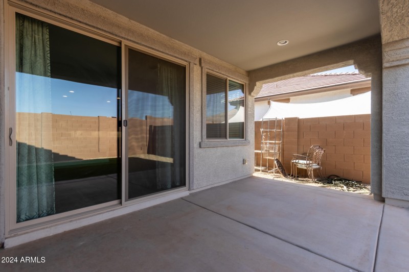 Backyard patio