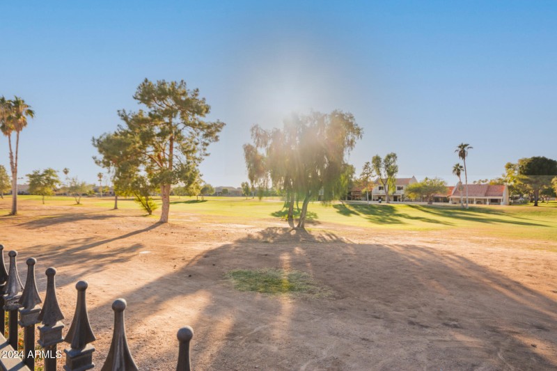 Golf course views
