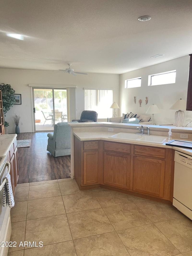 kitchen to living room