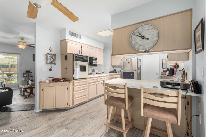 Kitchen from den