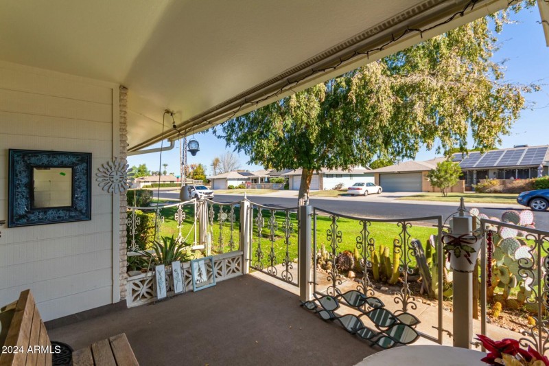 Front Patio to street