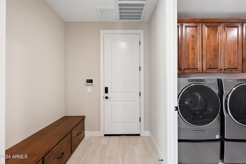 Mudroom off garage