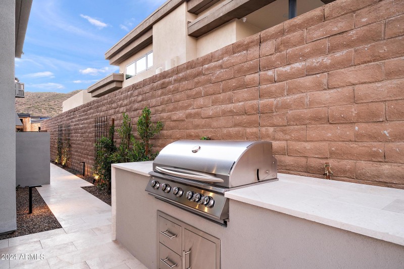 Built in BBQ