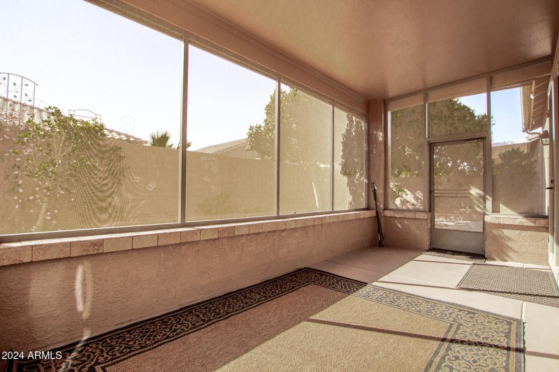 Screened patio