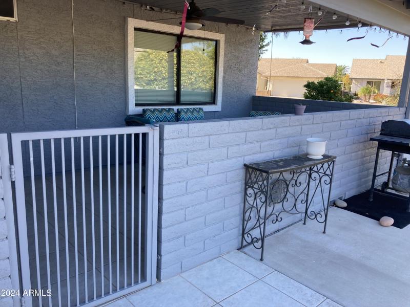 gated covered patio