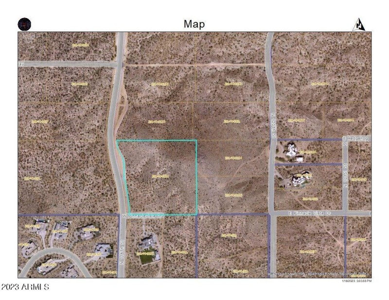 Outline of 11800 Pinnacle Vista
