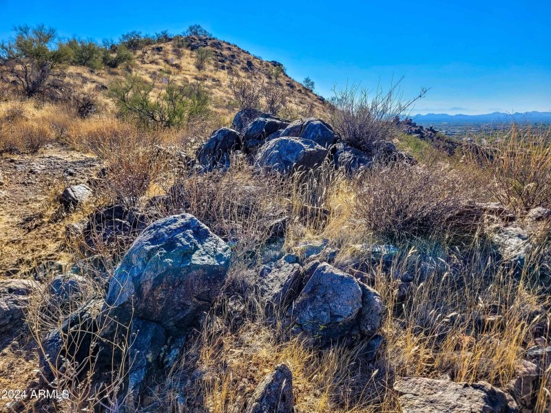 the view South toward the peak