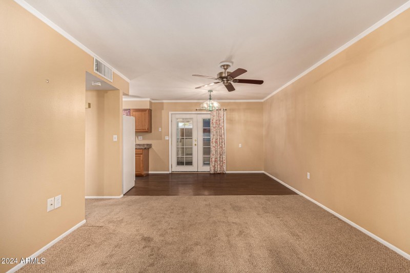 Dining area off living room