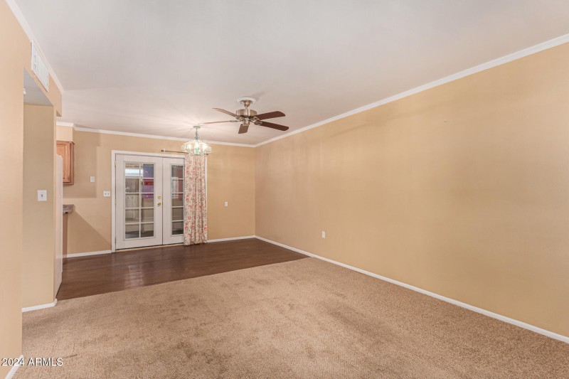 Dining area from living room