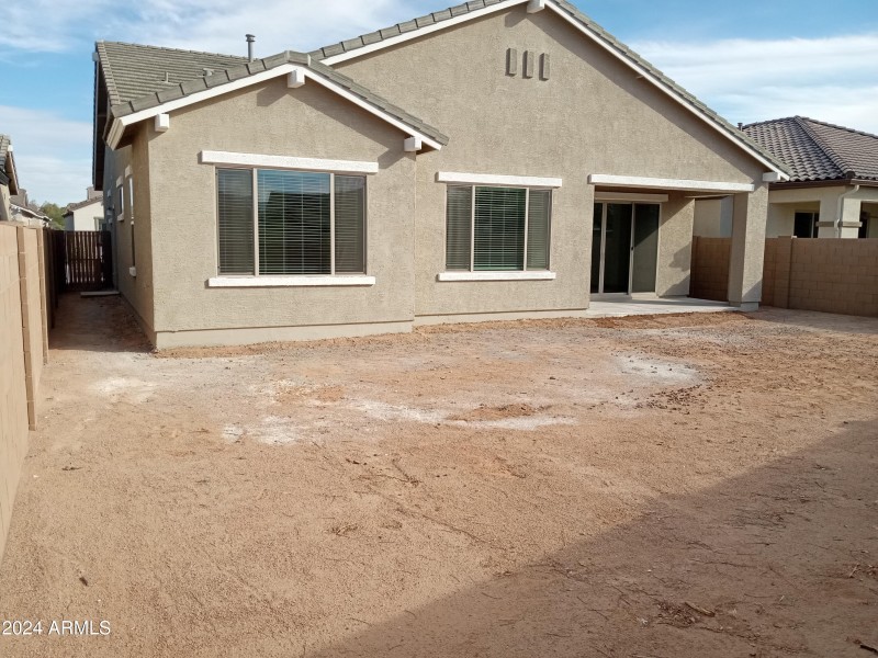 Rear Elevation & Backyard