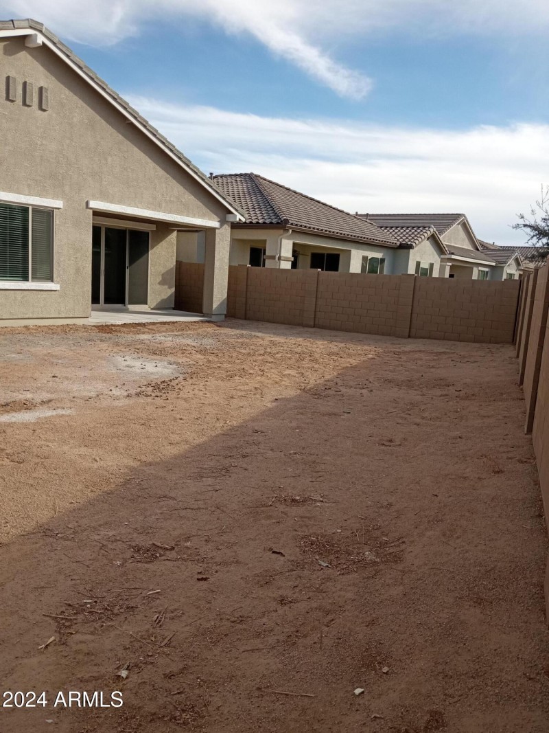 Larger than Standard Size Backyard