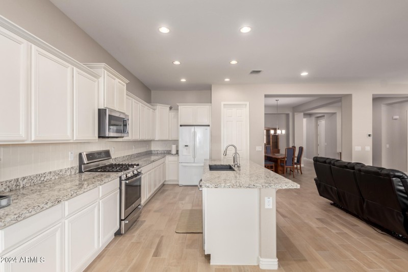 Large kitchen island