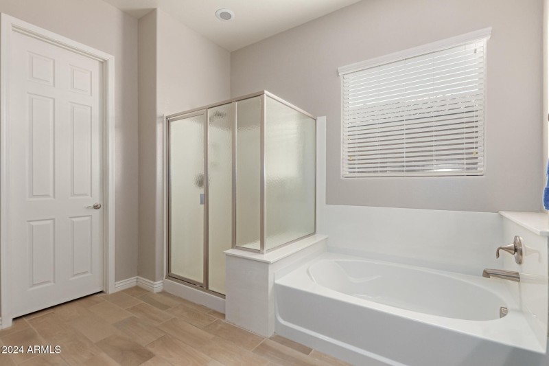Separate tub & shower