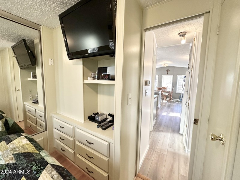 BEDROOM ENTRY/BUILT IN DRESSER