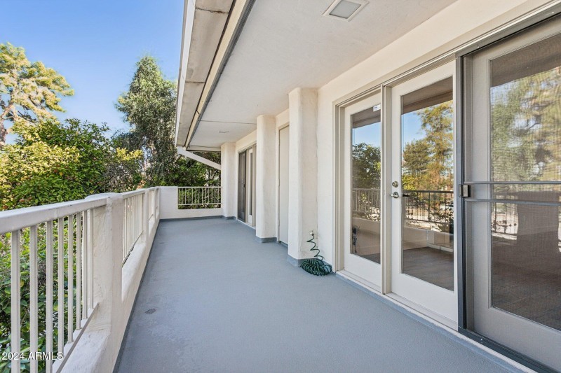 Exits off Main Living & Primary Bedroom