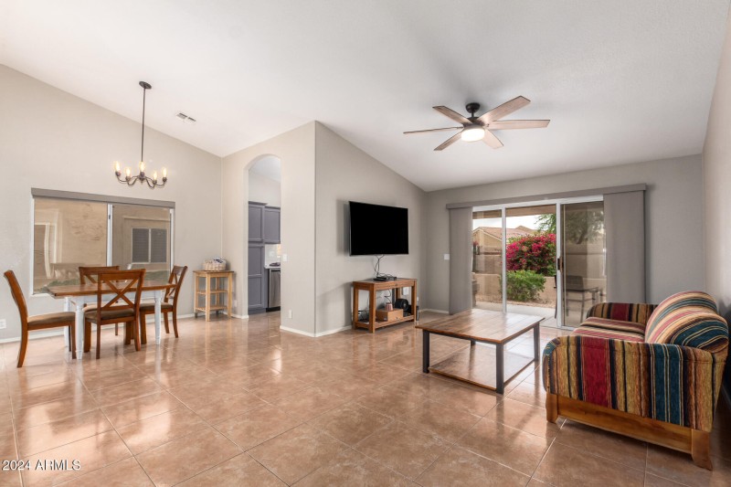 Open Living & Dining