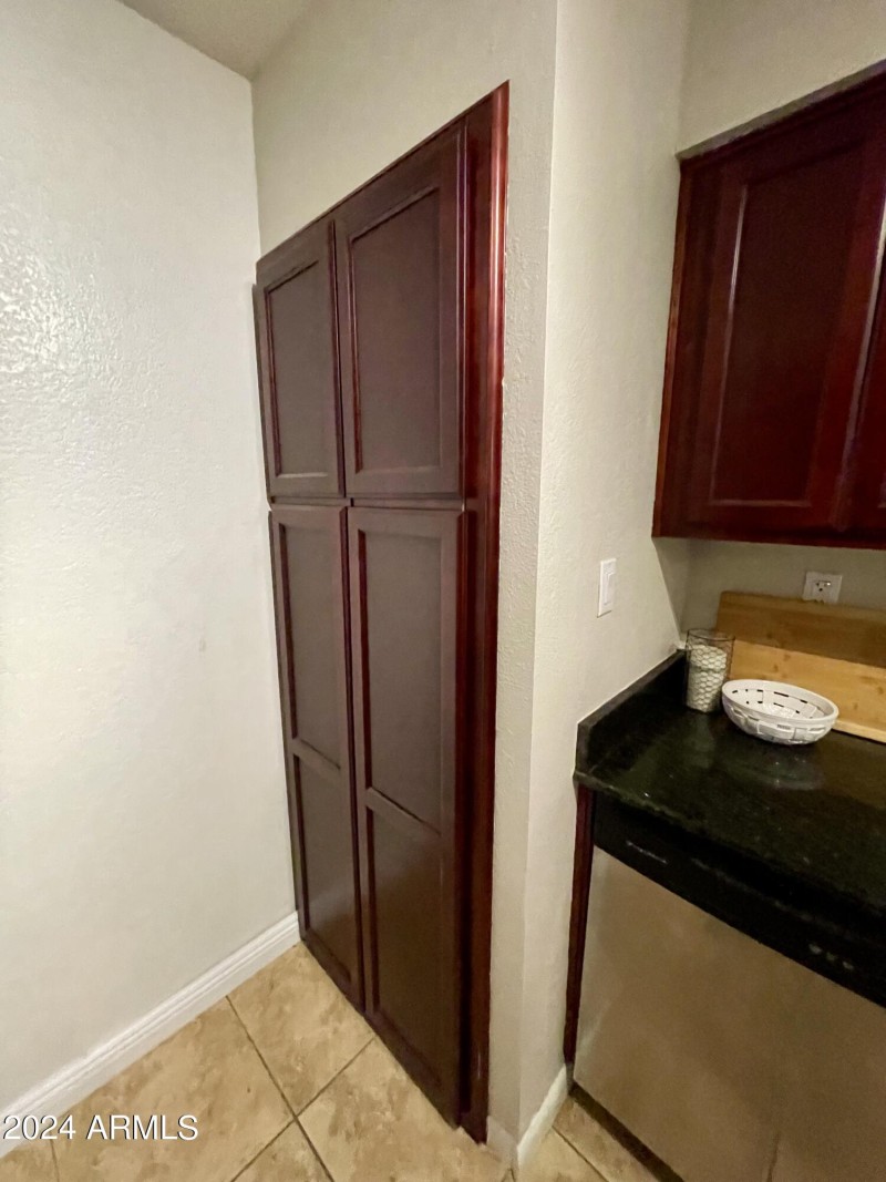 Hidden laundry cabinets