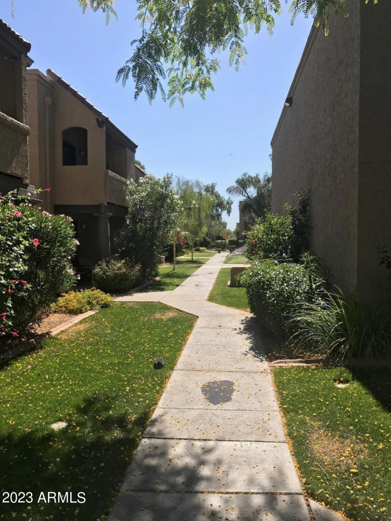 Lush walking paths