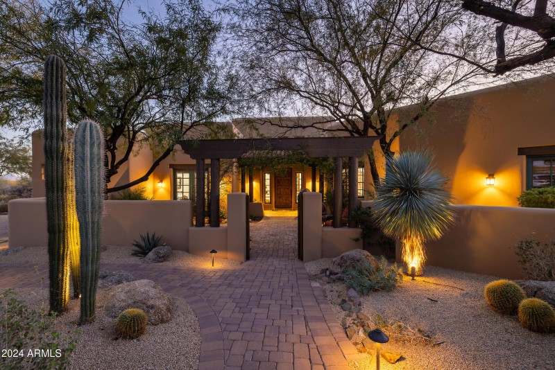 Enter in Gated courtyard
