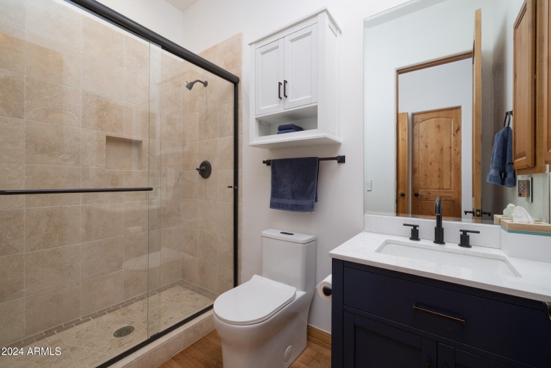 Secondary Bath with New Vanity