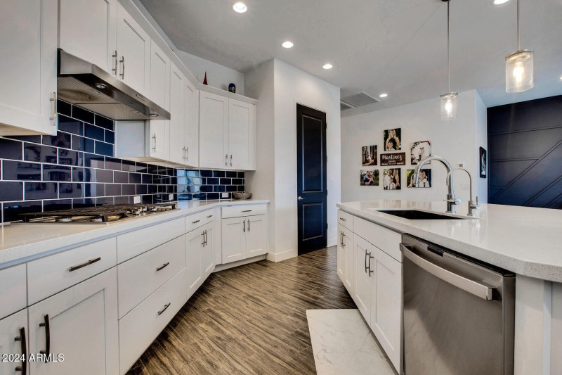 Navy Backsplash