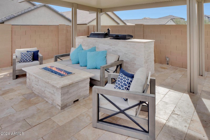 Firepit and Grill Island