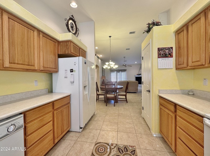 Kitchen looking towards family room