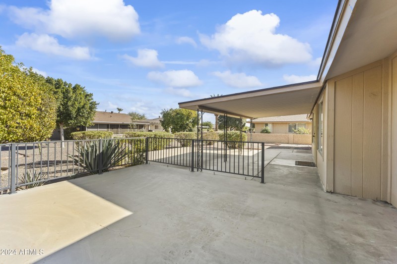 OPEN BACK PATIO