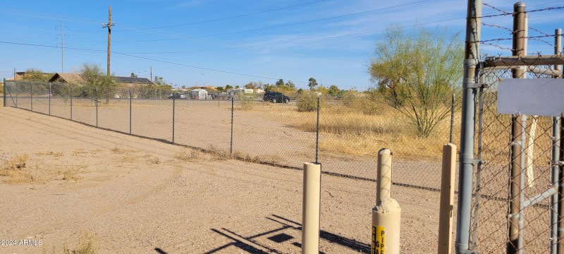 Gas regulator station next to property