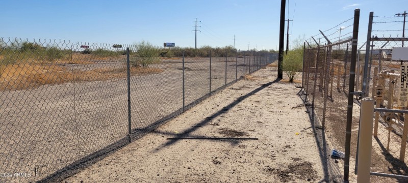 Gas regulator station next to property