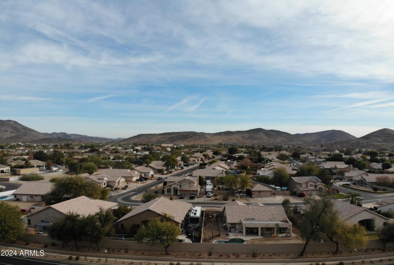 View to the east
