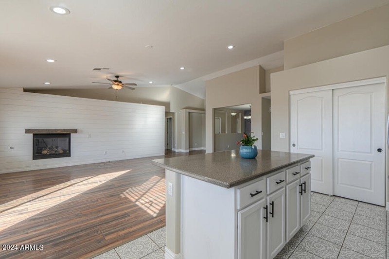 Kitchen island and pantry