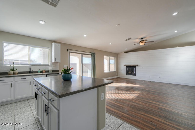 Living area from kitchen