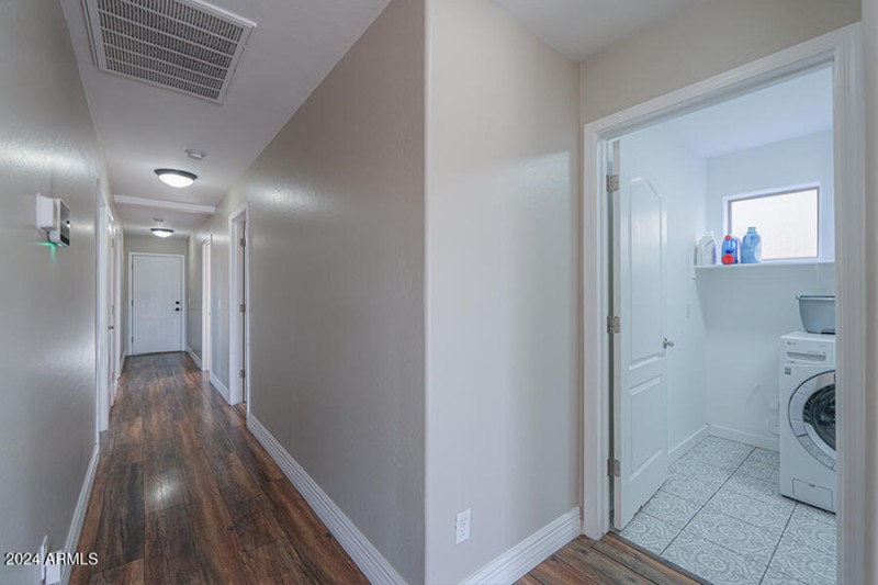 Entry to laundry room