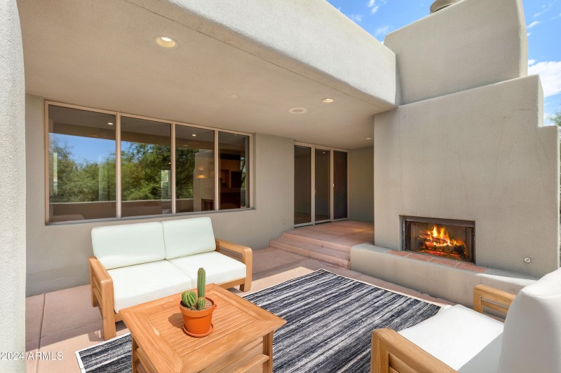 Virtual staged outdoor furniture