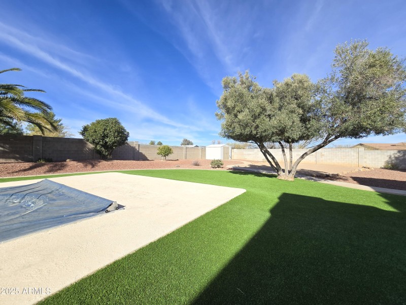 Large yard