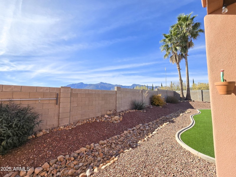 The Huachuca's peeking over the wall